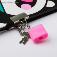 Записная книжка на замочке «Для опПАНДных мылсей», А6, 50 листов . Записная книжка на замочке «Для опПАНДных мылсей», А6, 50 листов .