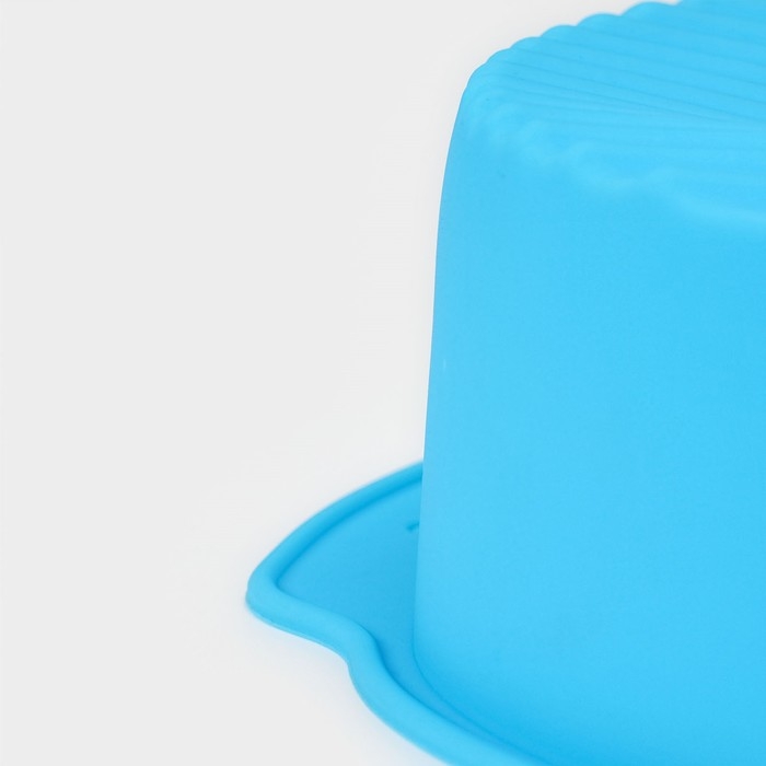 Форма для выпечки с ручками Доляна &laquo;Круг&raquo;, силикон, 27&times;24&times;6 см, внутренний диаметр 22 см, цвет МИКС