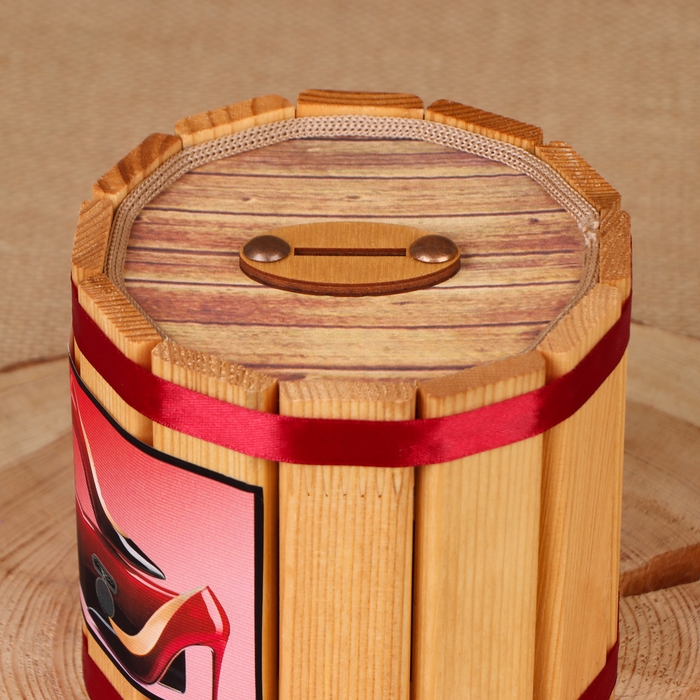 Бочка-копилка "На сумочку", 12х12х12 см