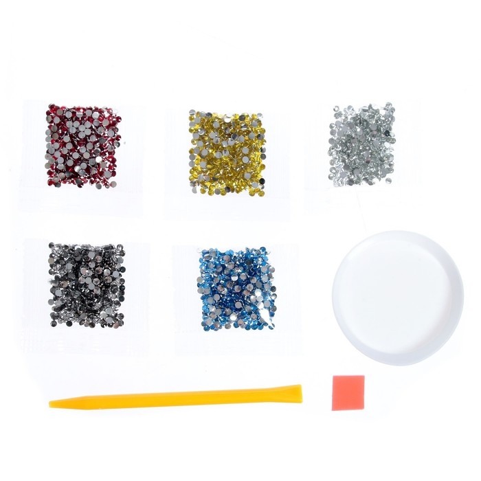 Алмазная мозаика на новый год с частичным заполнением для детей на открытке &laquo;Дед Мороз&raquo;, А5, новогодний набор для творчества