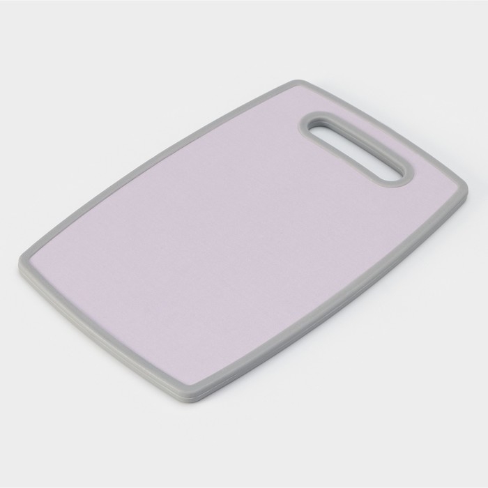 Доска разделочная пластиковая Доляна &laquo;Гранит&raquo;, прямоугольная, 30&times;20 см, цвет серый