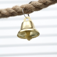 Жёрдочка-канат для птиц "Пижон" с колокольчиком, 2 крепления, 60 см х 1,2 см Жёрдочка-канат для птиц "Пижон" с колокольчиком, 2 крепления, 60 см х 1,2 см