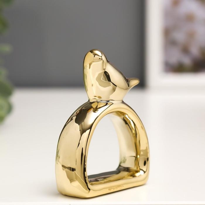 Сувенир керамика держатель для салфеток Сувенир керамика держатель для салфеток "Воробушек" медь 7,5х5,8х2,2 см