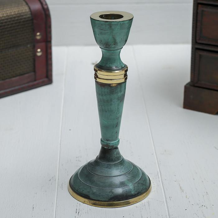 Подсвечник под старину Подсвечник под старину "Победа" латунь 8х8х16,5 см