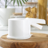 Просеиватель для муки Альтернатива, 630 мл, 22&times;12 см, цвет белый