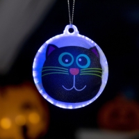 Светодиодная игрушка «Кот ведьмы» 8 см, батарейки AG13х3 (в комплекте), свечение мульти Светодиодная игрушка «Кот ведьмы» 8 см, батарейки AG13х3 (в комплекте), свечение мульти