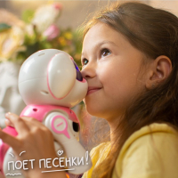 Робот собака «Чаппи» IQ BOT, интерактивный: сенсорный, свет, звук, музыкальный, танцующий, на аккумуляторе, на русском языке, розовый Робот собака «Чаппи» IQ BOT, интерактивный: сенсорный, свет, звук, музыкальный, танцующий, на аккумуляторе, на русском языке, розовый
