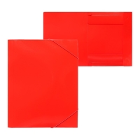 Папка-короб на резинке А4, 500мкм, Calligrata, корешок 25 мм, до 230 листов, тиснение "песок", красная Папка-короб на резинке А4, 500мкм, Calligrata, корешок 25 мм, до 230 листов, тиснение "песок", красная