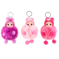 Мягкая игрушка &laquo;Зимняя куколка&raquo; на брелоке, 16 см, цвет МИКС