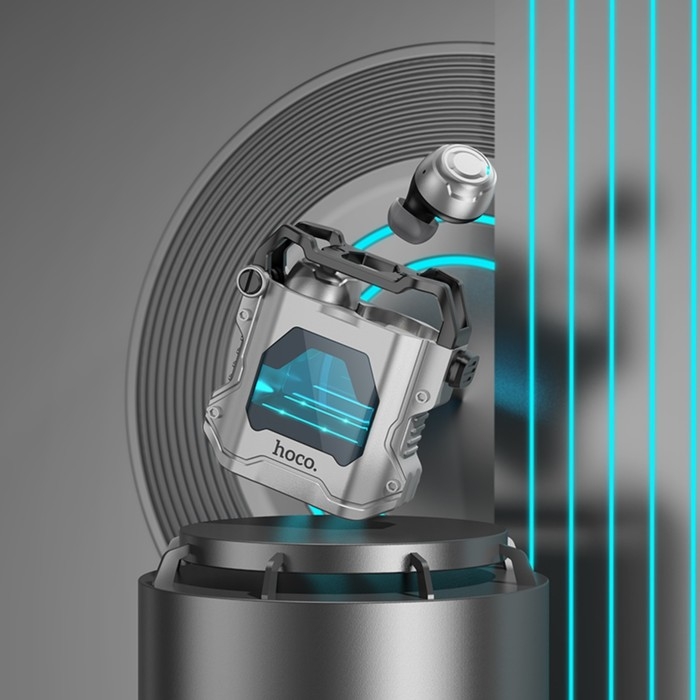 Наушники Hoco EW33 TWS, беспроводные, вакуумные, BT5.3, 25/300 мАч, микрофон, серые Наушники Hoco EW33 TWS, беспроводные, вакуумные, BT5.3, 25/300 мАч, микрофон, серые