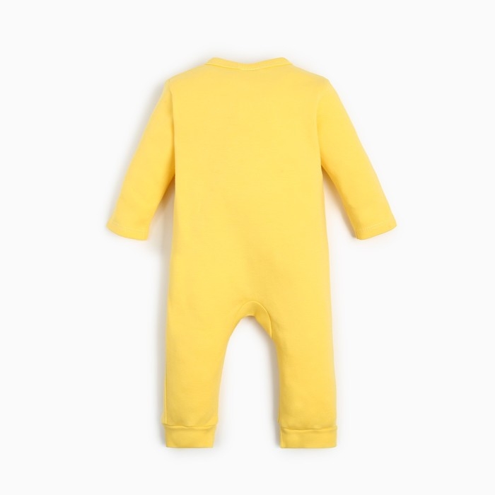 Комбинезон Крошка Я Flower, рост 62-68 см, жёлтый