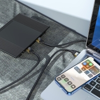 Патч-корд Hoco US02, RJ45-RJ45 1м, чёрный Патч-корд Hoco US02, RJ45-RJ45 1м, чёрный