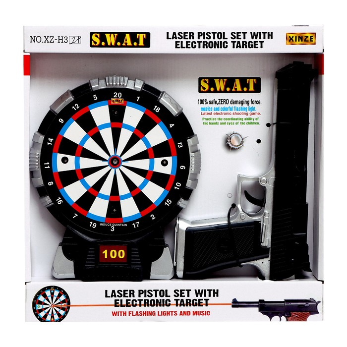 Электронный тир &laquo;Крутой спецназ&raquo;, световые и звуковые эффекты, работает от батареек