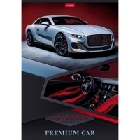 Тетрадь A4, 80 листов в клетку "Премиальные авто", обложка мелованный картон, глянцевая ламинация, блок 65 г/м2, 3В МИКС