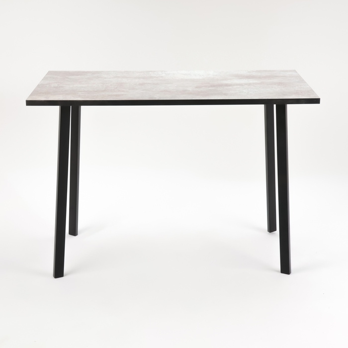 Стол обеденный МОДЕРН LAKSI, 1104x594x756, чёрный /цемент Стол обеденный МОДЕРН LAKSI, 1104x594x756, чёрный /цемент