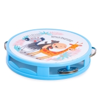 Игрушка музыкальная «Бубен. Зверята», 8 металлических бубенцов, МИКС Игрушка музыкальная «Бубен. Зверята», 8 металлических бубенцов, МИКС