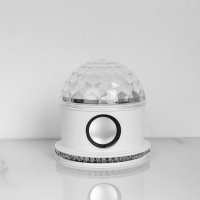 Световой прибор &laquo;Вокруг сферы&raquo; 12 см, динамик, свечение RGB, 220 В, белый