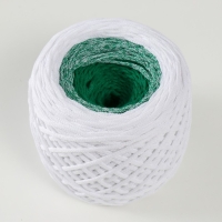 Хлопковый шнур 3 мм 220м/240&plusmn;5 гр Градиент (белый/нефрит)
