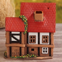 Аромалампа Домик «Ганс», 15 см, ручная работа, микс, Аромалампа Домик «Ганс», 15 см, ручная работа, микс,