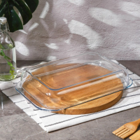 Форма для запекания и выпечки из жаропрочного стекла прямоугольная Доляна, 3 л, 39×24×6 см Форма для запекания и выпечки из жаропрочного стекла прямоугольная Доляна, 3 л, 39×24×6 см