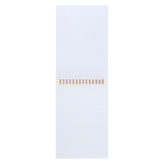 Блокнот А5, 60 листов на гребне, обложка пластик, оранжевый