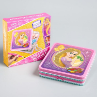 Алмазная мозаика на шкатулке, 14х14 см, Принцессы Алмазная мозаика на шкатулке, 14х14 см, Принцессы