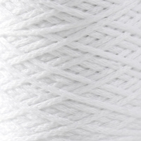 Шнур для вязания без сердечника 70% хлопок, 30% полиэстер 1мм 200м/60±10гр (01-белый) Шнур для вязания без сердечника 70% хлопок, 30% полиэстер 1мм 200м/60±10гр (01-белый)