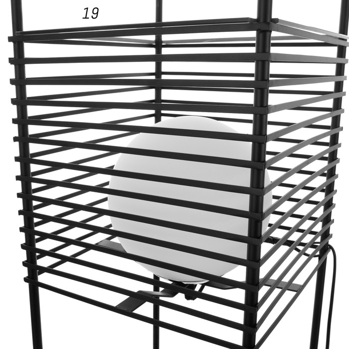 Торшер 19052/2 E27 40Вт черный 32х32х136 см