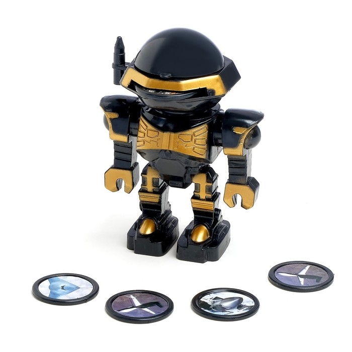 Робот «Космовоин», стреляет дисками, цвета МИКС Робот «Космовоин», стреляет дисками, цвета МИКС