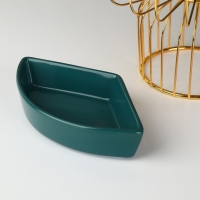 Менажница керамическая 3 ячейки на металлической подставке &laquo;Богема&raquo;, 22&times;14 см, цвет МИКС