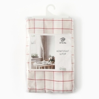 Комплект штор д/кухни с подхватами Этель "Bright cage" 150х180см-2шт., 100% хл