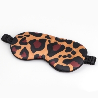 Маска шелковая для сна &laquo;Лео&raquo;, 20 х 9 см, цвет коричневый