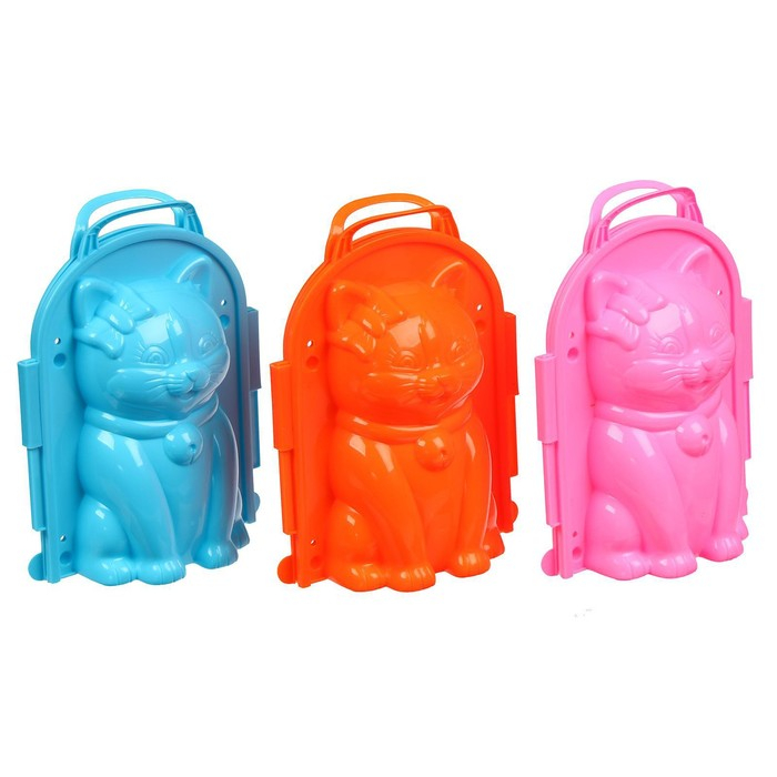 Снежколеп-песколеп &laquo;Кошка&raquo; + глазки и пуговки, цвета МИКС, на новый год