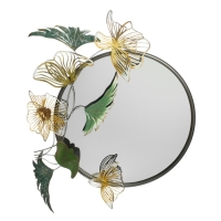 Декор настенный металл с зеркалом "Ажурные цветы" 86,4х71,1х8,3 см Декор настенный металл с зеркалом "Ажурные цветы" 86,4х71,1х8,3 см