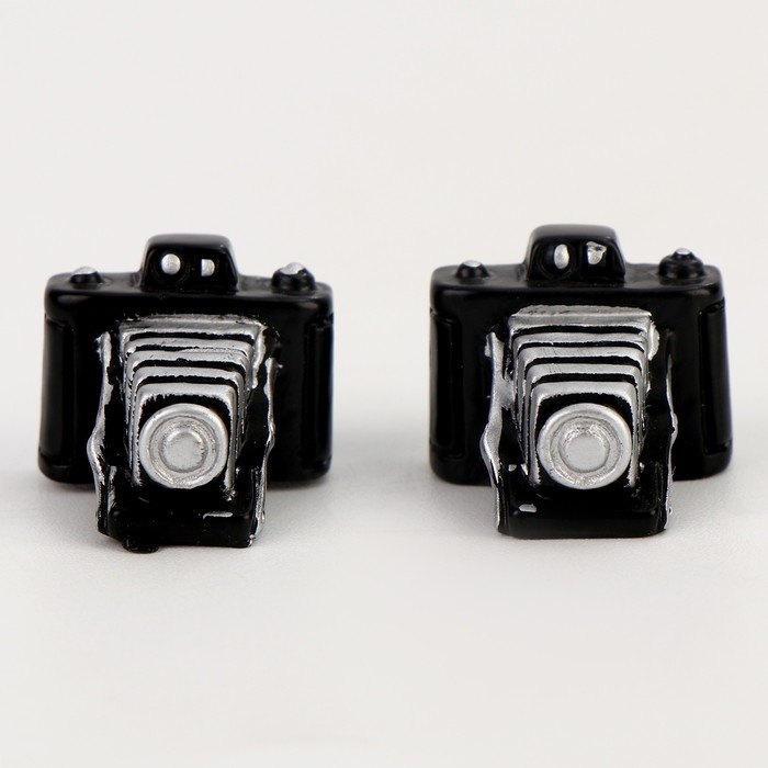 Миниатюра кукольная &laquo;Фотоаппарат профессиональный&raquo;, набор 2 шт., размер 1 шт. &mdash; 2 &times; 2 &times; 1,5 см