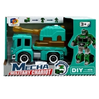Конструктор винтовой &laquo;Военная техника&raquo;, 2 в 1 робот-машина