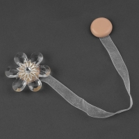 Подхват для штор &laquo;Цветок нежный&raquo;, d = 5,5 см, цвет белый