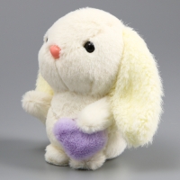 Мягкая игрушка &laquo;Зайка&raquo;, на брелоке, 11 см, цвет белый