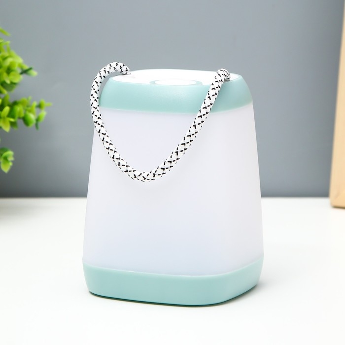 Ночник Ночник "Навигатор" LED, 3Вт, 3 режима, 3ААА голубой 9х7х2,5 см RISALUX