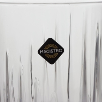 Набор стаканов Magistro «Богема. Полоса», 310 мл, 8,3×7,7×9 см, 6 шт Набор стаканов Magistro «Богема. Полоса», 310 мл, 8,3×7,7×9 см, 6 шт