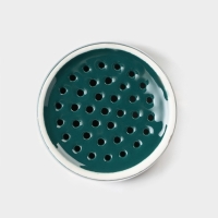 Подставка керамическая для столовых приборов Gold, 10,5×10,5×13 см, цвет зелёный Подставка керамическая для столовых приборов Gold, 10,5×10,5×13 см, цвет зелёный