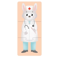 Пазлы 3 в 1 «Собирай и меняй: Такие разные професии», 9 пазлов, 27 деталей Пазлы 3 в 1 «Собирай и меняй: Такие разные професии», 9 пазлов, 27 деталей