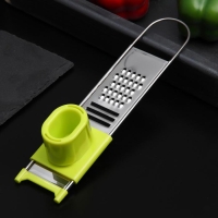 Тёрка для чеснока с держателем Доляна «Гауди», 22×4,5 см, цвет МИКС Тёрка для чеснока с держателем Доляна «Гауди», 22×4,5 см, цвет МИКС