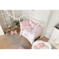 Постельное бельё детское Крошка Я "Flower dance", 112х147 см, 60х120+20 см, 40х60 см, 100% хлопок Постельное бельё детское Крошка Я "Flower dance", 112х147 см, 60х120+20 см, 40х60 см, 100% хлопок