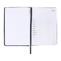 Ежедневник недатированный, A5 136 листов, кожзам, deVENTE. Prestige, твердая обложка с поролоном, карман, перфорация, ляссе, блок 70%, синий Ежедневник недатированный, A5 136 листов, кожзам, deVENTE. Prestige, твердая обложка с поролоном, карман, перфорация, ляссе, блок 70%, синий