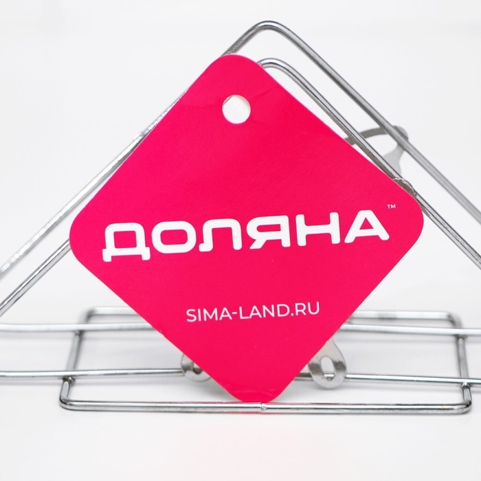 Салфетница Доляна &laquo;Бабочки&raquo;, 6&times;14&times;8 см, цвет хром