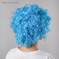 Карнавальный парик &laquo;Объём&raquo;, цвет синий, 120 г