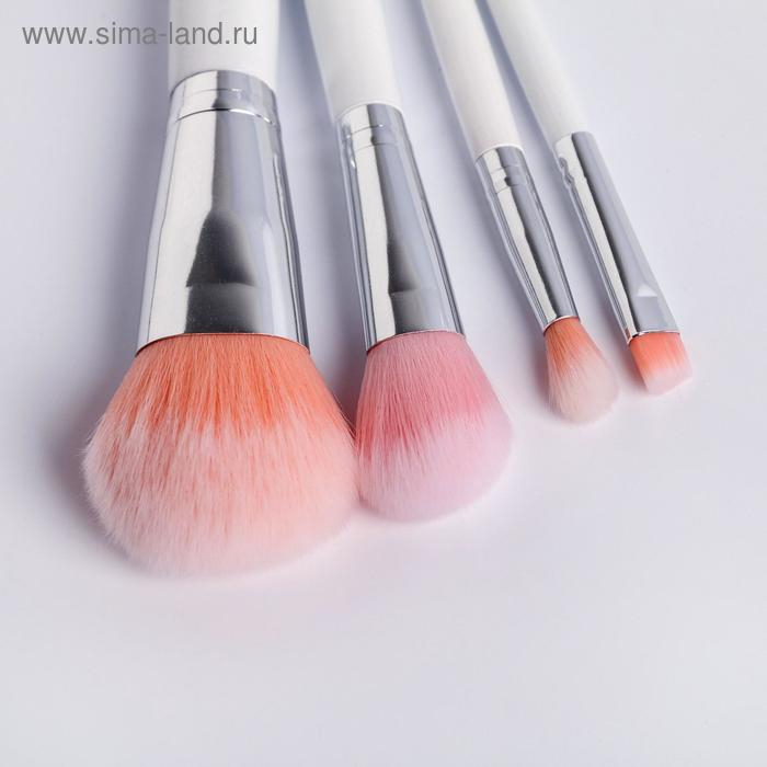 Подарочный набор &laquo;С 8 Марта&raquo;, кисти для макияжа 4 шт и расческа, BEAUTY FOX