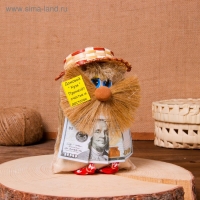 Оберег &laquo;Домовой Кузя с долларами&raquo;, микс