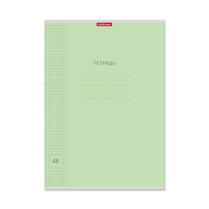 Тетрадь А4, 48 листов в клетку, ErichKrause Тетрадь А4, 48 листов в клетку, ErichKrause "Классика Visio", обложка мелованный картон, блок офсет 100% белизна, МИКС (1 вид в спайке)